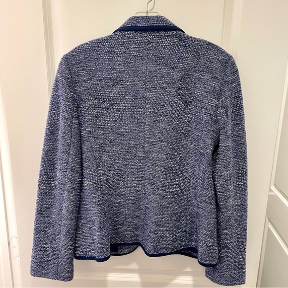 TALBOTS New With Tag Blue Boucle Blazer size 10 - Picture 12 of 15